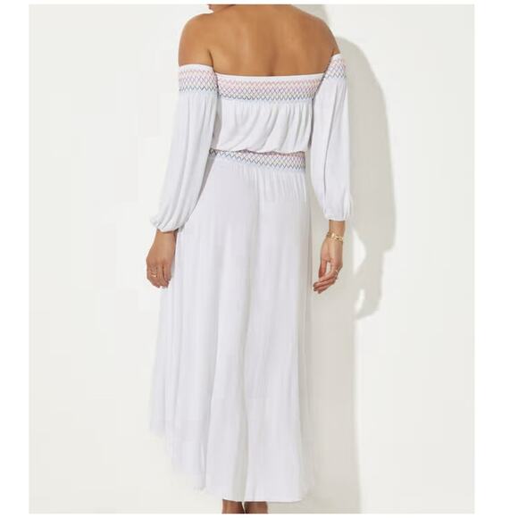 NWT Swimsuits for All Elle Dress Cover Up Size M 10/12 Rainbow Resort Wear Midi - Picture 3 of 14